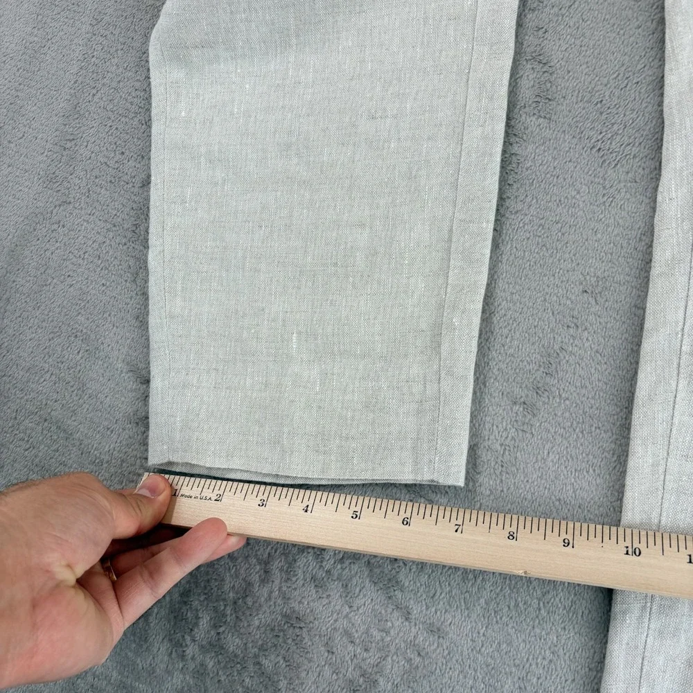 Banana Republic High Rise Slim Ankle 100% Linen Trousers 2 Minimalist NWOT $110